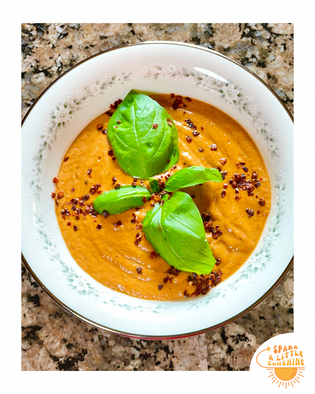  Homemade Tomato Basil Soup | Spark A Little Sunshine | Lisa Alavi