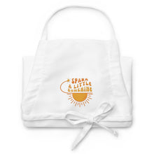  Aprons Spark A Little Sunshine Embroidered Apron - White