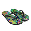 Flip-flops and Sandals Spark A Little Sunshine x Artist Lisa Alavi - "Mardi Gras Marble" - Flip-Flops