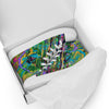 Shoes Spark A Little Sunshine x Artist Lisa Alavi - "Mardi Gras Marble" - Women’s High Top Canvas Shoes
