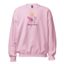  SPARK A LITTLE SUNSHINE ALWAYS EVOLVING (Pink Butterfly) ( UNISEX ) SWEATSHIRT (SEE MORE COLORS)