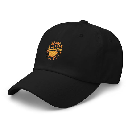 SPARK A LITTLE SUNSHINE BASEBALL CAP - BLACK