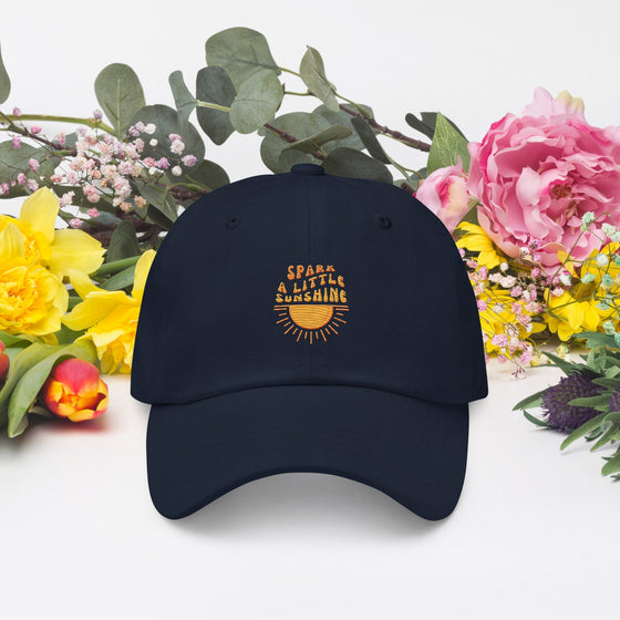 SPARK A LITTLE SUNSHINE BASEBALL CAP - NAVY