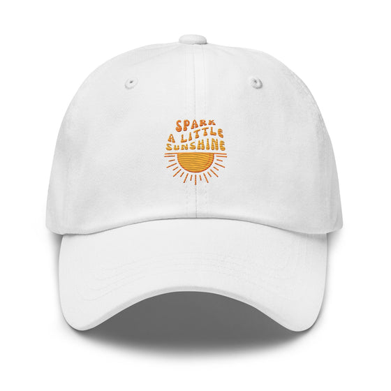 SPARK A LITTLE SUNSHINE BASEBALL CAP - WHITE