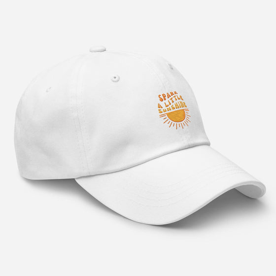 SPARK A LITTLE SUNSHINE BASEBALL CAP - WHITE