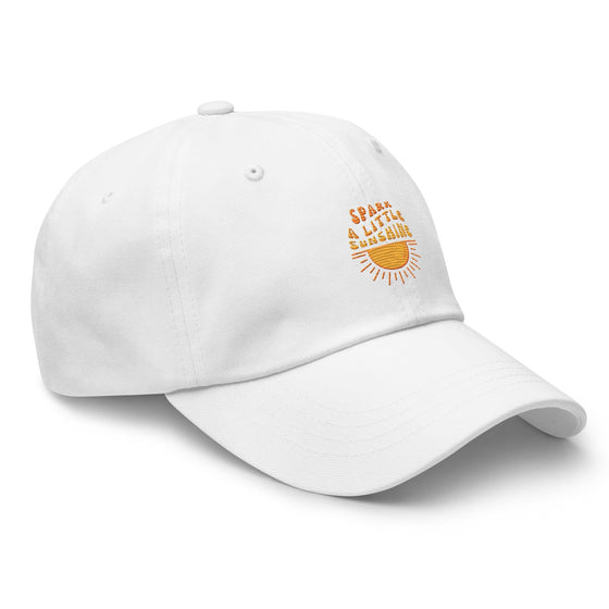 SPARK A LITTLE SUNSHINE BASEBALL CAP - WHITE