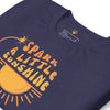 Spark A Little Sunshine Brand Logo Tee (Unisex T-Shirt) - Heather Midnight Navy