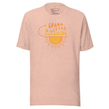  Spark A Little Sunshine Brand Logo Tee (Unisex T-Shirt) - Heather Prism Peach