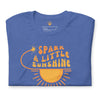 Spark A Little Sunshine Brand Logo Tee (Unisex T-Shirt) - Heather True Royal Blue