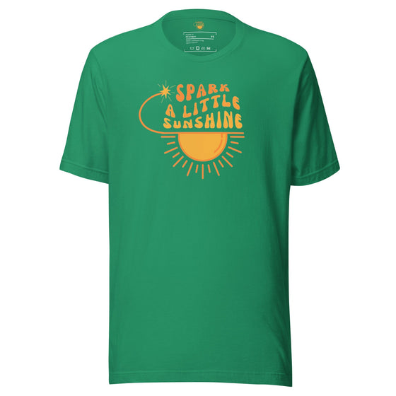 Spark A Little Sunshine Brand Logo Tee (Unisex T-Shirt) - Kelly Green