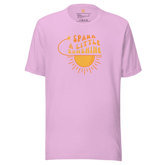 Spark A Little Sunshine Brand Logo Tee (Unisex T-Shirt) - Lilac