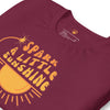 Spark A Little Sunshine Brand Logo Tee (Unisex T-Shirt) - Maroon