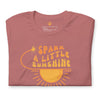 Spark A Little Sunshine Brand Logo Tee (Unisex T-Shirt) - Mauve