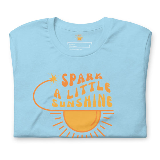 Spark A Little Sunshine Brand Logo Tee (Unisex T-Shirt) - Ocean Blue