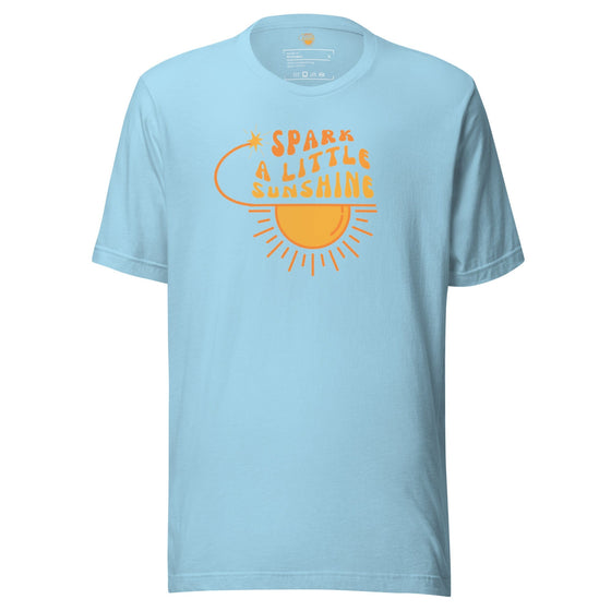 Spark A Little Sunshine Brand Logo Tee (Unisex T-Shirt) - Ocean Blue
