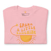 Spark A Little Sunshine Brand Logo Tee (Unisex T-Shirt) - Pink