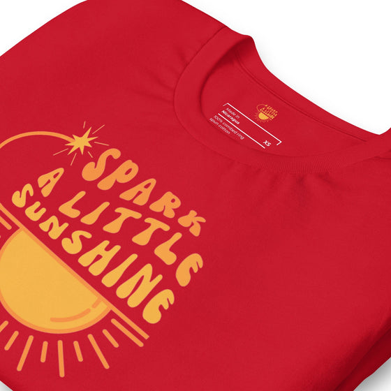 Spark A Little Sunshine Brand Logo Tee (Unisex T-Shirt) - Red