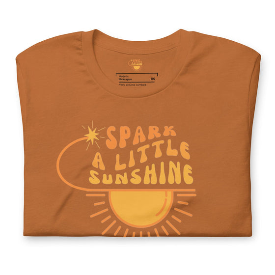 Spark A Little Sunshine Brand Logo Tee (Unisex T-Shirt) - Toast