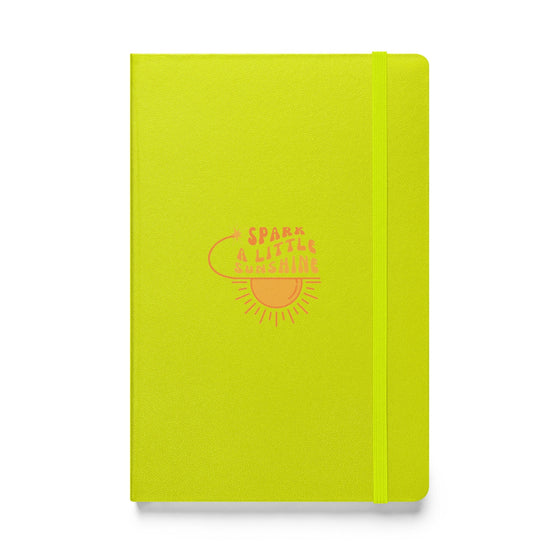 Spark A Little Sunshine Hardcover Bound Notebook - Lime