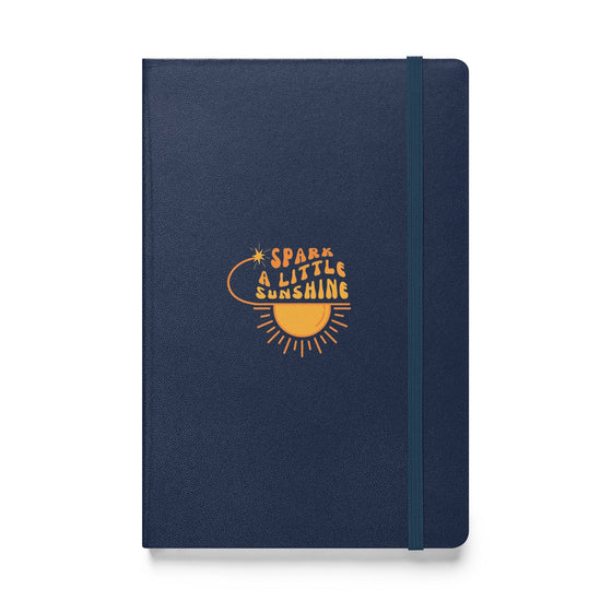 Spark A Little Sunshine Hardcover Bound Notebook - Navy