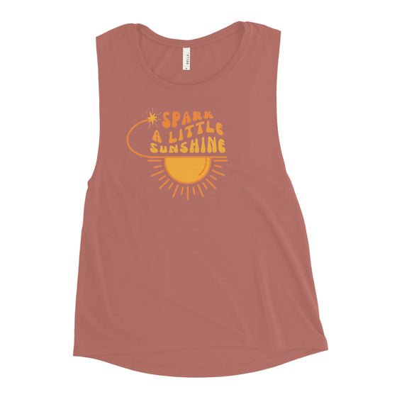 Spark A Little Sunshine Ladies’ Muscle Tank (SEE MORE COLORS)