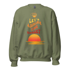  Spark A Little Sunshine Let's Admire the Sunset ( Unisex ) Sweatshirt - Deep Olive Green