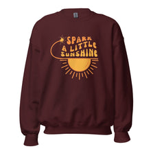  Spark A Little Sunshine ( Unisex ) Logo Sweatshirt - Maroon