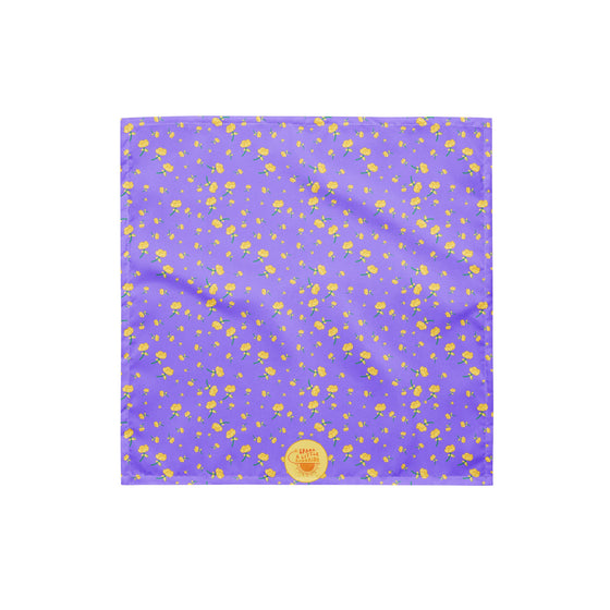 Spark A Little Sunshine Wild Rose Scarf - Purple Lilac/Yellow