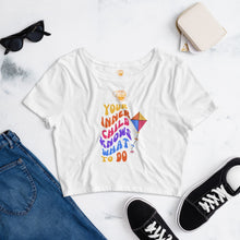  Spark A Little Sunshine You Inner Child Know What To Do - Women’s Crop Tee - White